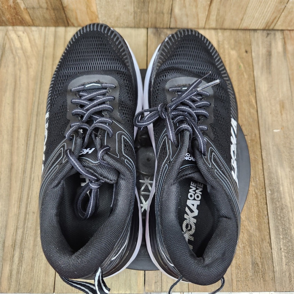 Hoka One One Bondi 7 Running Shoes Womens size 8.5 Black White 1110519 BWHT - Picture 5 of 10